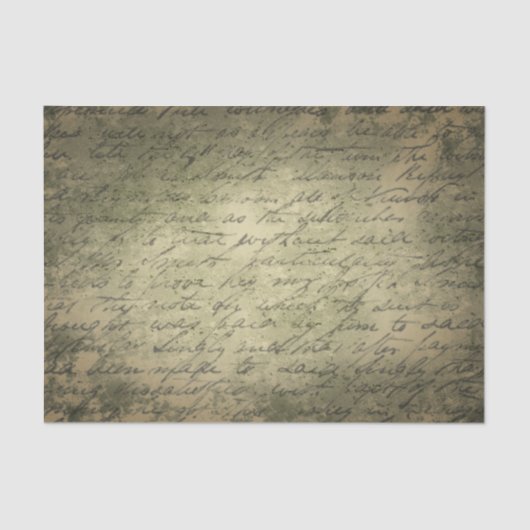 altes Skriptgewebe Seidenpapier (Vorderseite)