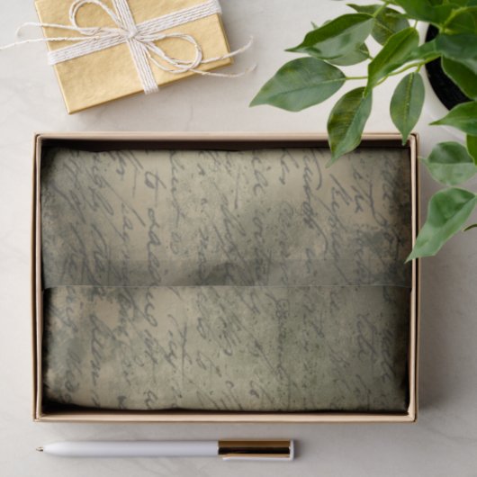 altes Skriptgewebe Seidenpapier (Geschenk)