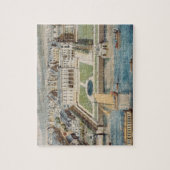 Altes Somerset-Haus auf dem Strang, graviert von Puzzle (Vertikal)