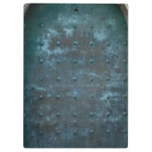 Altes spanisches Kupfer getrübte Metalltür Klemmbrett (Rückseite)