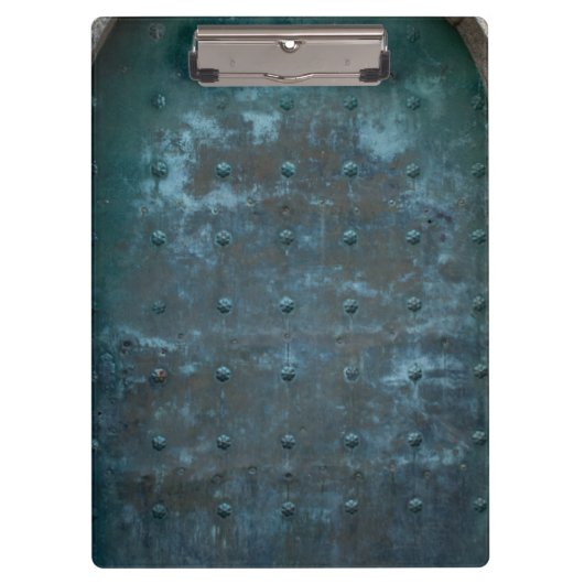 Altes spanisches Kupfer getrübte Metalltür Klemmbrett (Vorderseite)