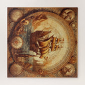 Altes Spanisches Segelschiff 1 Puzzle (Horizontal)