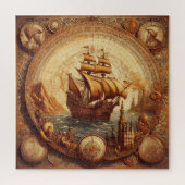 Altes Spanisches Segelschiff 1 Puzzle (Vertikal)