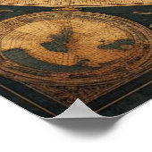 Altes Spanisches Segelschiff 2 Poster (Ecke)