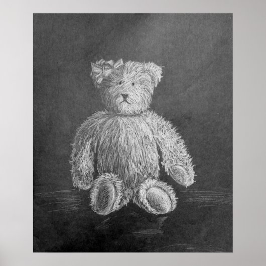 Altes Spielzeug Original Pastellfarben zeichnend Poster (Vorne)