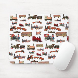 Altes Spielzeug Zug Buntes Zugmuster Mousepad