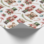 Altes Spielzeuggeschäft Weihnachten Geschenkpapier (Ecke)