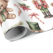 Altes Spielzeuggeschäft Weihnachten Geschenkpapier (Rolleneckpunkt)