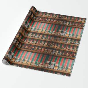 Altes Spielzeuggeschäft Weihnachten Geschenkpapier