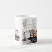 Altes Spinnrad Kaffeetasse (Mittel)