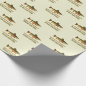 Altes Sprichwort Bachforelle Geschenkpapier (Ecke)