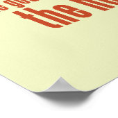 Altes Sprichwort Poster (Ecke)