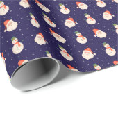 Altes St. Nick und Frosty The Snowman auf der Mari Geschenkpapier (Rolleneckpunkt)