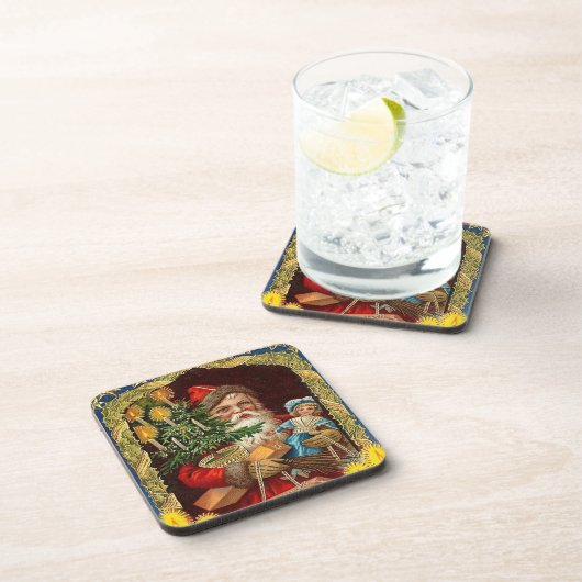 Altes St. Nikolaus Set Cork Untersetzer (Rechte Seite)