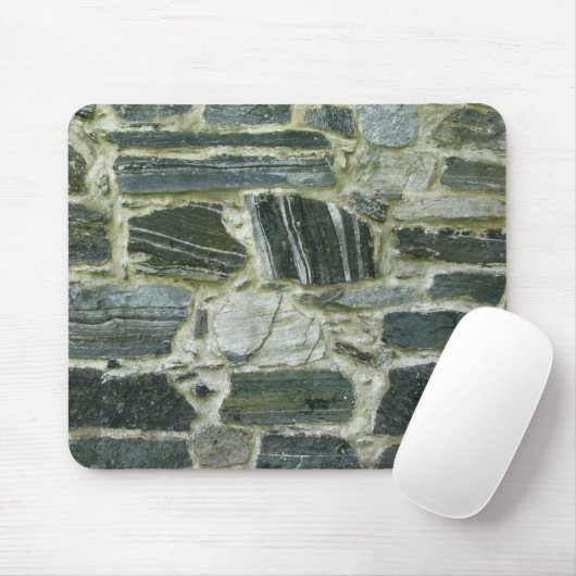 Altes Steinwand-Foto Mousepad (Mit Mouse)