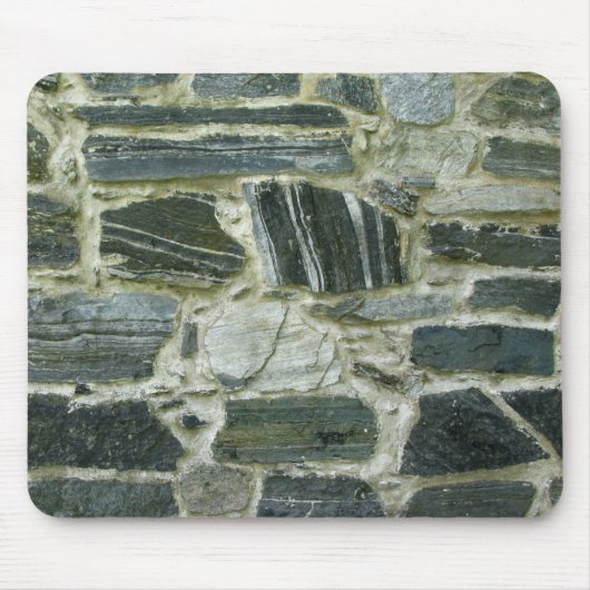 Altes Steinwand-Foto Mousepad (Vorne)