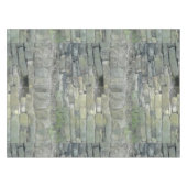 Altes Steinwand-Muster, rustikale Tischdecke (Vorderseite (Horizontal))