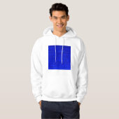Altes sumerisches Mesopotamian Muster Blau Hoodie (Vorne ganz)