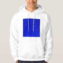 Altes sumerisches Mesopotamian Muster Blau Hoodie