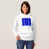 Altes sumerisches Mesopotamian Muster Blau Hoodie (Vorne ganz)