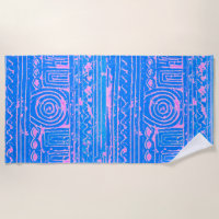 Altes sumerisches Mesopotamian Muster Blau