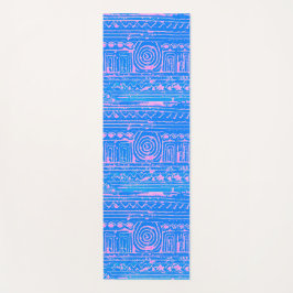 Altes sumerisches Mesopotamian Muster Blau Yogamatte