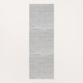 Altes sumerisches Mesopotamian Muster Blau Yogamatte (Rückseite)