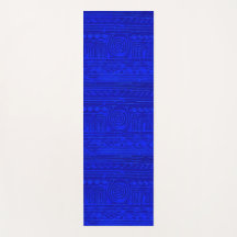 Altes sumerisches Mesopotamian Muster Blau