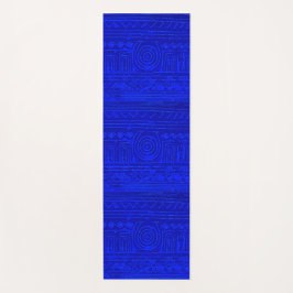 Altes sumerisches Mesopotamian Muster Blau Yogamatte