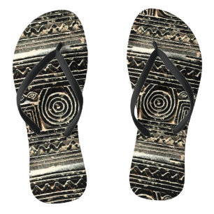 Altes sumerisches mesopotamisches Muster Badesandalen