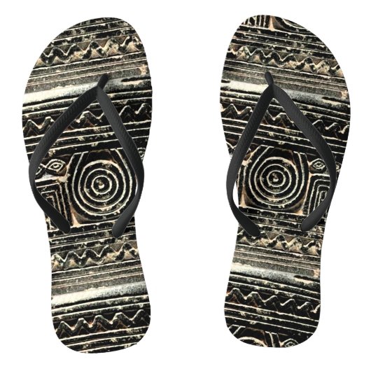 Altes sumerisches mesopotamisches Muster Badesandalen (Fußbett)