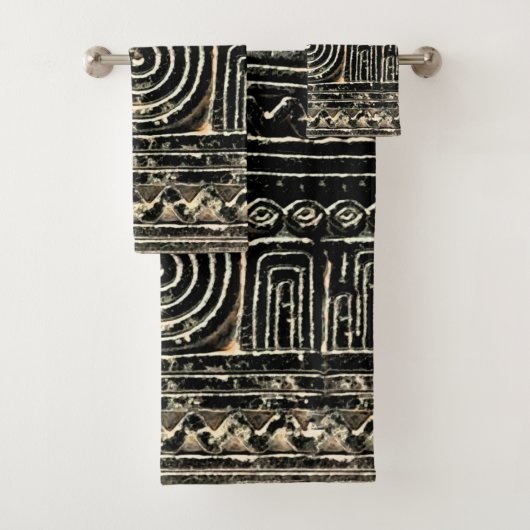 Altes sumerisches mesopotamisches Muster Badhandtuch Set (Insitu)