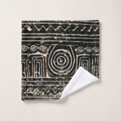 Altes sumerisches mesopotamisches Muster Badhandtuch Set (Waschlappen)
