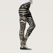 Altes sumerisches mesopotamisches Muster Leggings (Rechts)