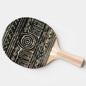 Altes sumerisches mesopotamisches Muster Tischtennis Schläger (Seitenansicht)