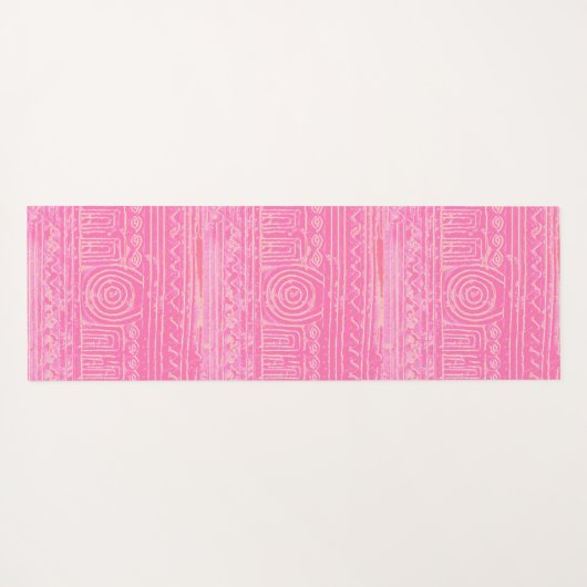 Altes sumerisches mesopotamisches Muster Yogamatte (Rückseite (Horizontal))