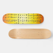 Altes Syrien Alphabet Skateboard (Horizontal)