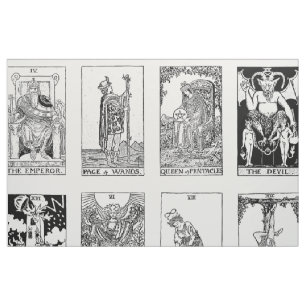 altes Tarot-Tuch Stoff