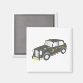 Altes Taxi Magnet (Vorderseite/Rückseite)