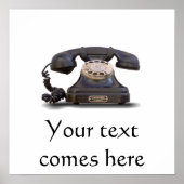 Altes Telefon Poster (Vorne)