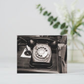 Altes Telefon Postkarte (Stehend Vorderseite)