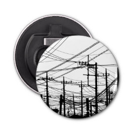 Altes Telefon und Power Flaschenöffner