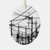 Altes Telefon und Power Keramik Ornament (Rechts)