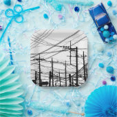 Altes Telefon und Power Pappteller (Party)