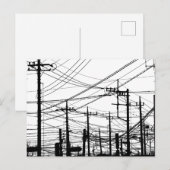 Altes Telefon und Power Postkarte (Vorne/Hinten)