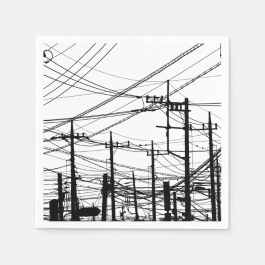 Altes Telefon und Power Serviette (Vorderseite)