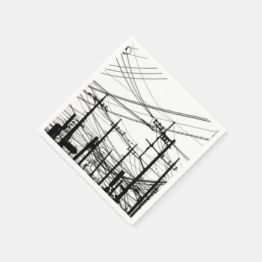 Altes Telefon und Power Serviette (Ecke)