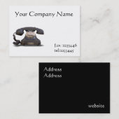 altes Telefon Visitenkarte (Vorne/Hinten)