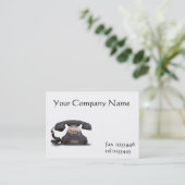 altes Telefon Visitenkarte (Stehend Vorderseite)