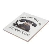 Altes Telefon - Zahl hinzufügen Fliese (Seite)